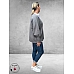 NO.1 BY OX Trui V-Hals Grey